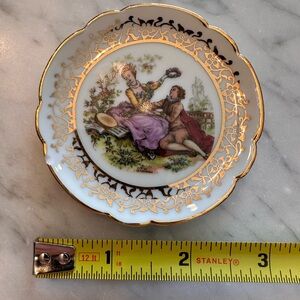 Limoges Gold and White Decorative Plate